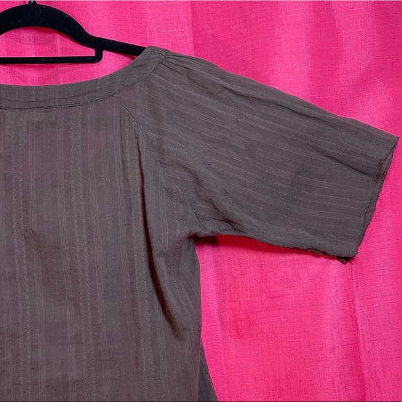 DAYTRIP BROWN BOHO SCOOP NECK BLOUSE SIZE M - Picture 11 of 13